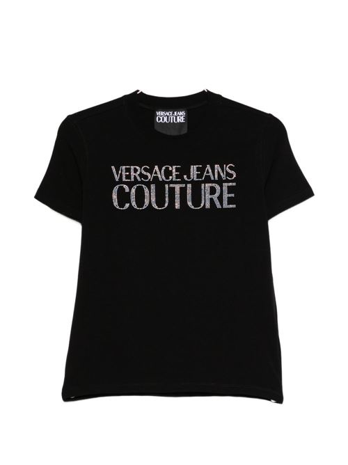 T-shirt donna Versace Jeans Couture nera Versace jeans Couture | 80HAHT09CJ03T899